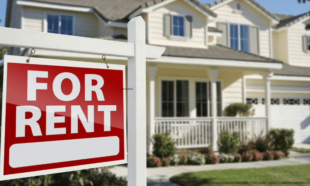 Renters Insurance Why It Matters More Than You Think - For Rent sign in front of a suburban rental home, representing the need for renters insurance to protect tenants' belongings and liability.