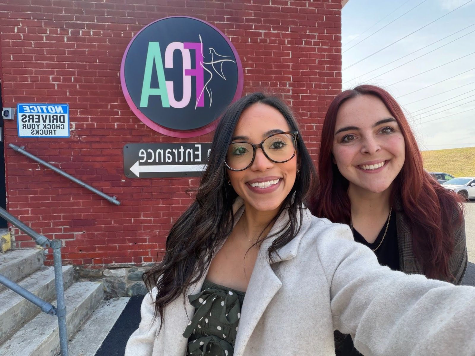 Erica and Modesty at the Fusia Center for the Arts in Stroudsburg during a Women in Business event.
