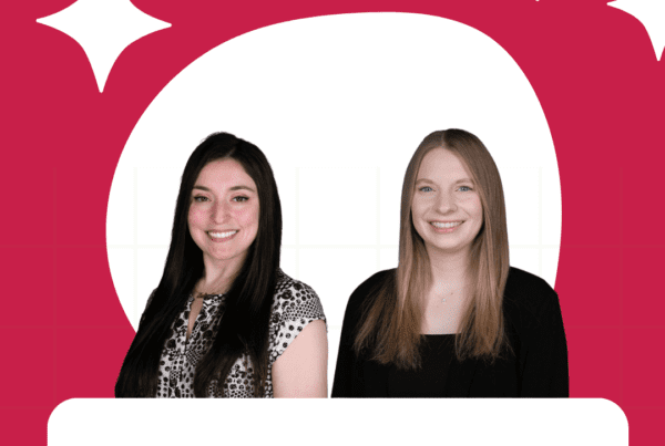 YMI Insurance congratulatory graphic featuring two smiling team members on a red background with the YMI logo and the word “Congratulations!” displayed prominently.